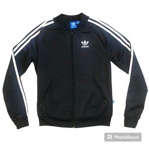Adidas superstar Black Jacket with White Logo